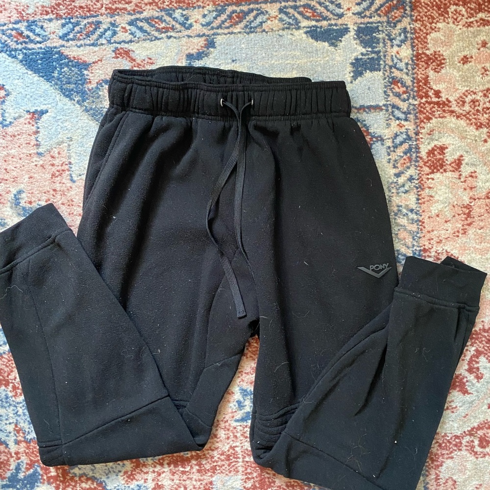 Pony Black Athletic Sweatpants